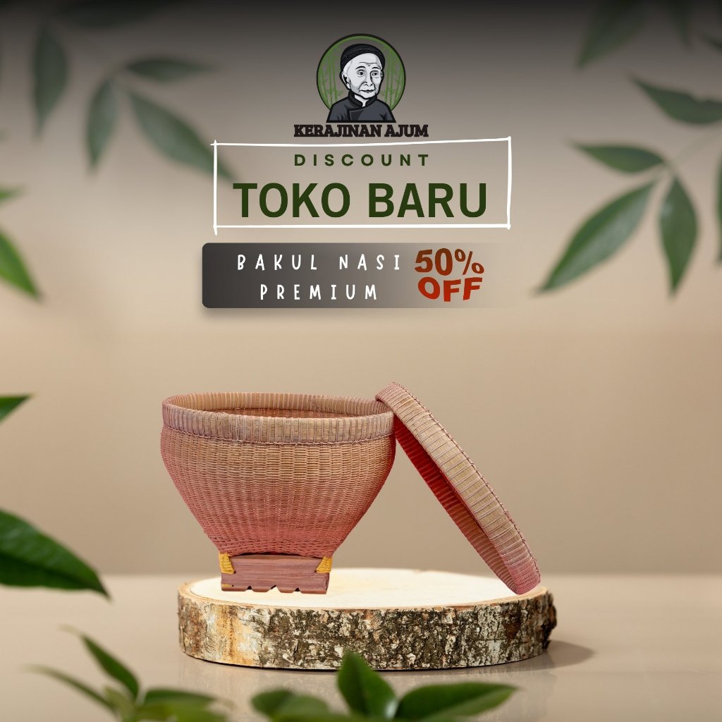 Wakul nasi anyaman bambu | Bakul nasi bambu | Wadah nasi bambu | wadah nasi