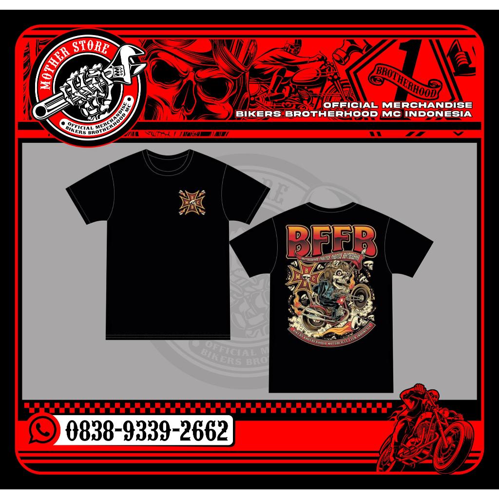 KAOS LENGAN PENDEK BBMC BFFB BIKERSBROTHERHOOD MC INDONESIA