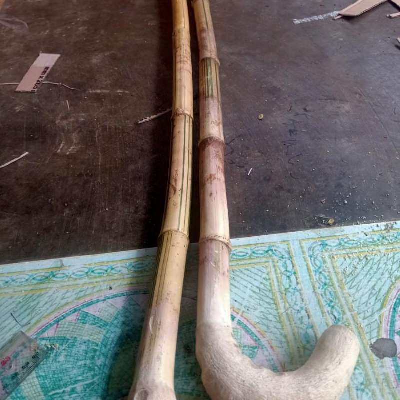 Tongkat bambu unik untuk lansia 100 cm