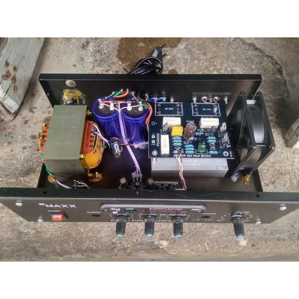Power Ampli Rakitan Baru Bukan Bekas, Trafo 5 amper Kecil Driver 400watt