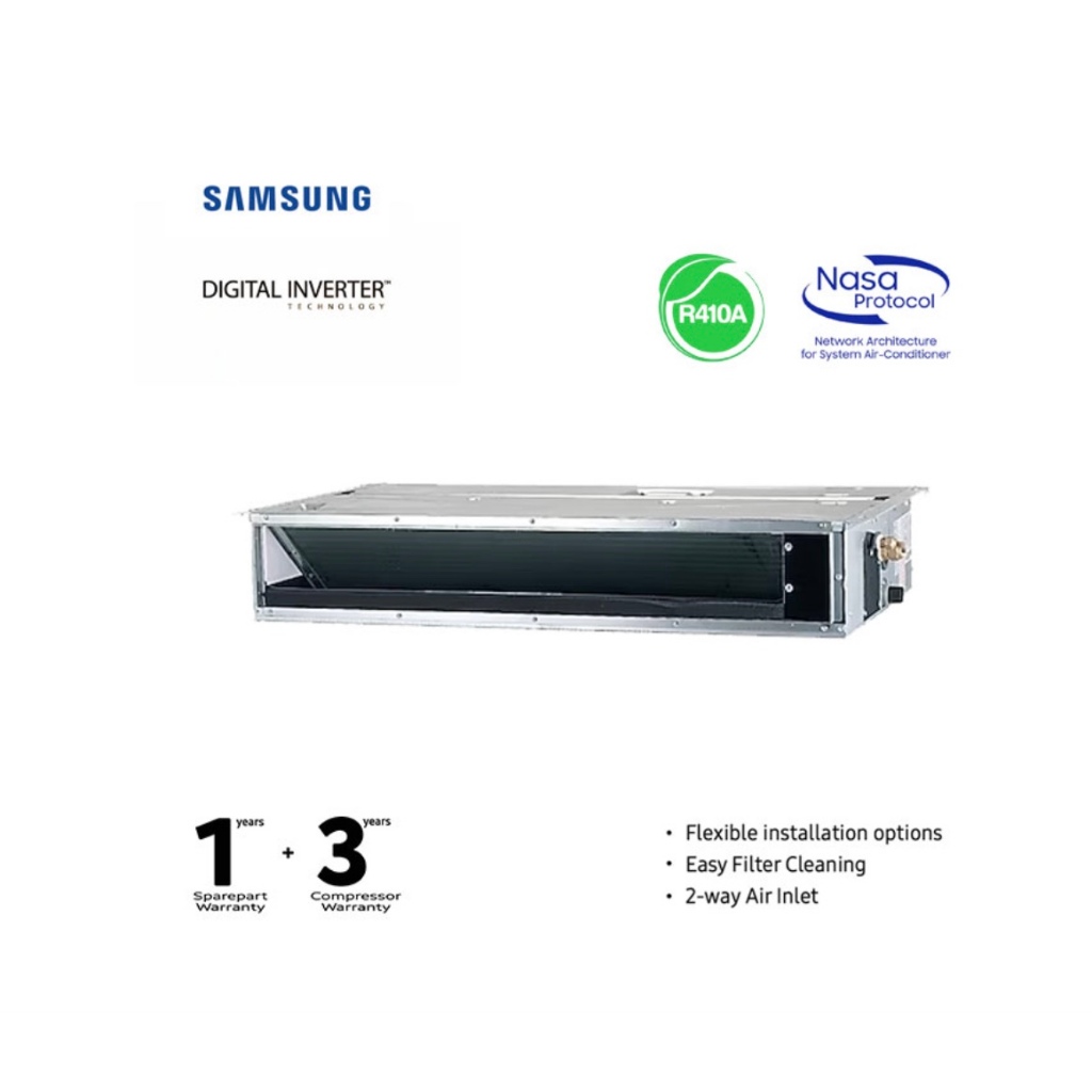 Samsung CAC Ceiling Duct Inverter R410A 1 1/2 PK - AC035TNLDKC/EA