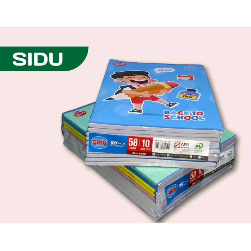 

(1 PACK/10 BIJI) BUKU TULIS SIDU DAN VISION PER PACK