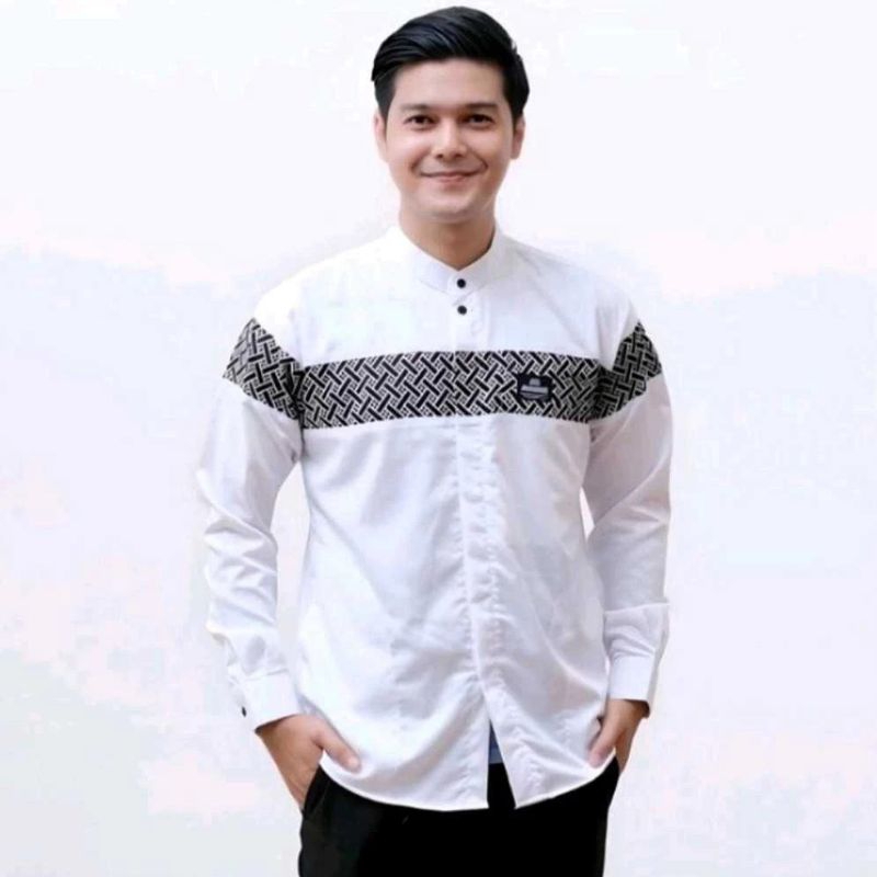 Baju koko Pria Dewasa Model Kobata kombinasi Batik Terbaru