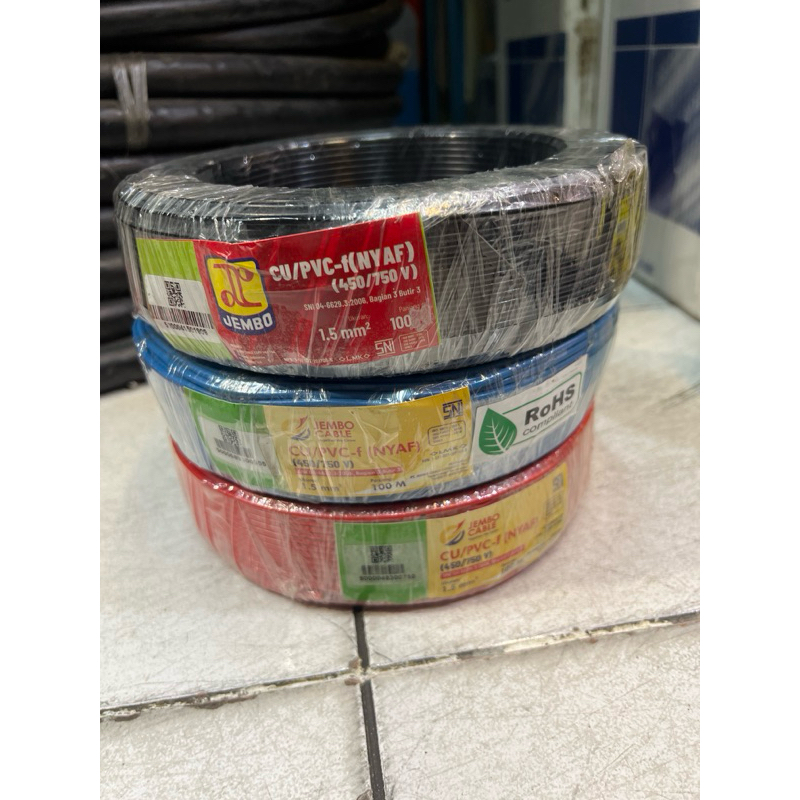 Kabel Jembo NYAF 1.5 Serabut / NYAF 1,5mm NYAF 1.5mm AF 1.5mm AF 1,5 Jembo