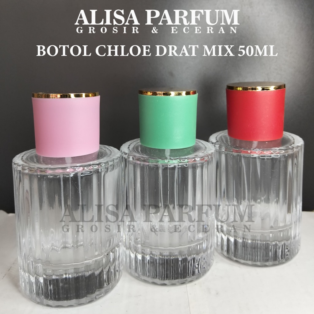 Botol kosong chloe 50ml model drat warna rendom