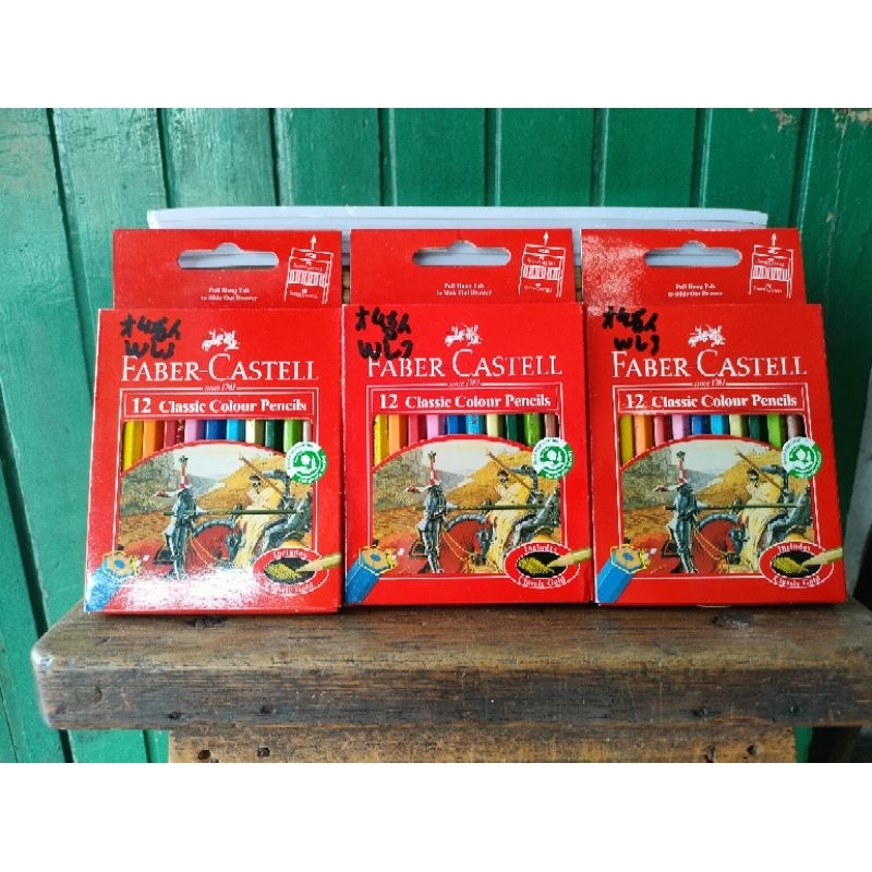 

pensil warna pendek faber castell isi 12 warna
