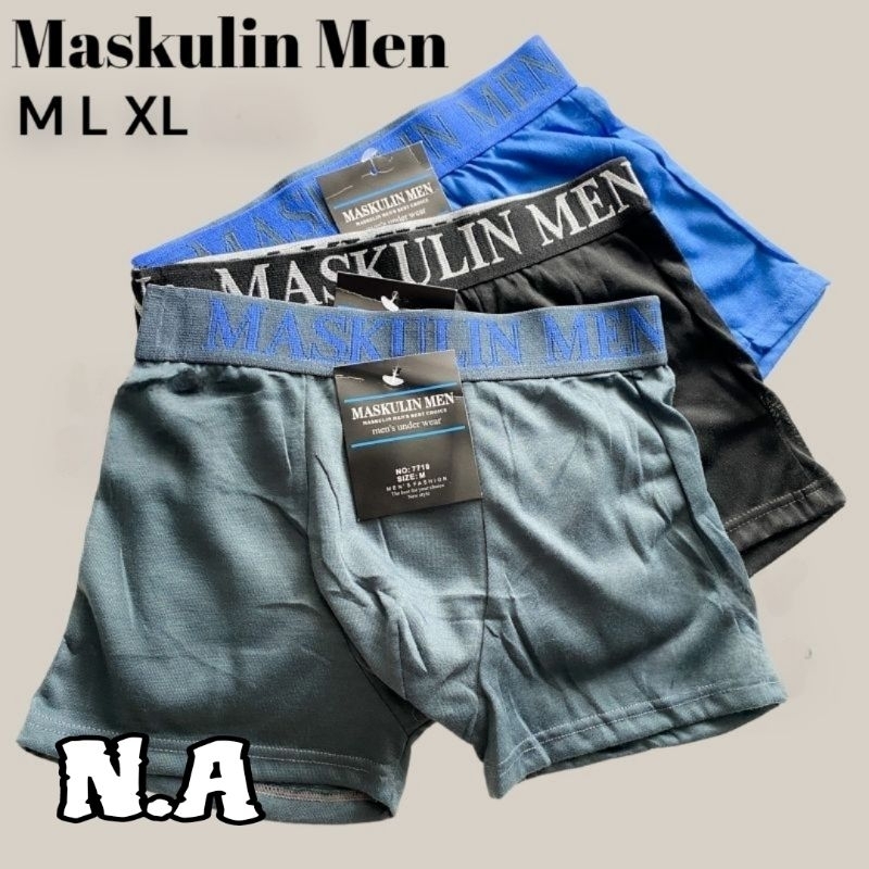 Boxer Pria MASKULIN MEN celana dalam pria remaja dewasa