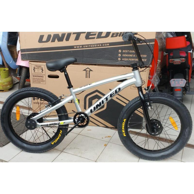 SEPEDA JUNIOR BIKE BMX 20 inch UNITED HANZO / UNITED FLOSS BAN FAT BIKE
