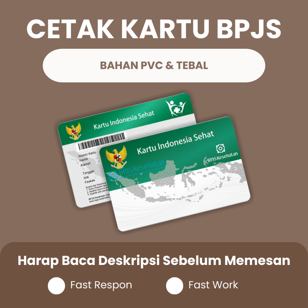 

Cetak Kartu BPJS Satuan Anti Luntur Anti Air PVC Tebal 2 Sisi Murah