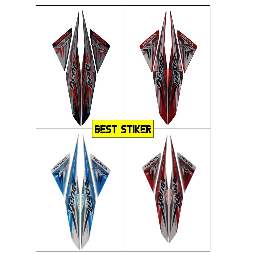 STIKER STRIPING MOTOR BEAT F1 2015 LIS LES BODY MOTOR BEAT F1 2015 STANDAR