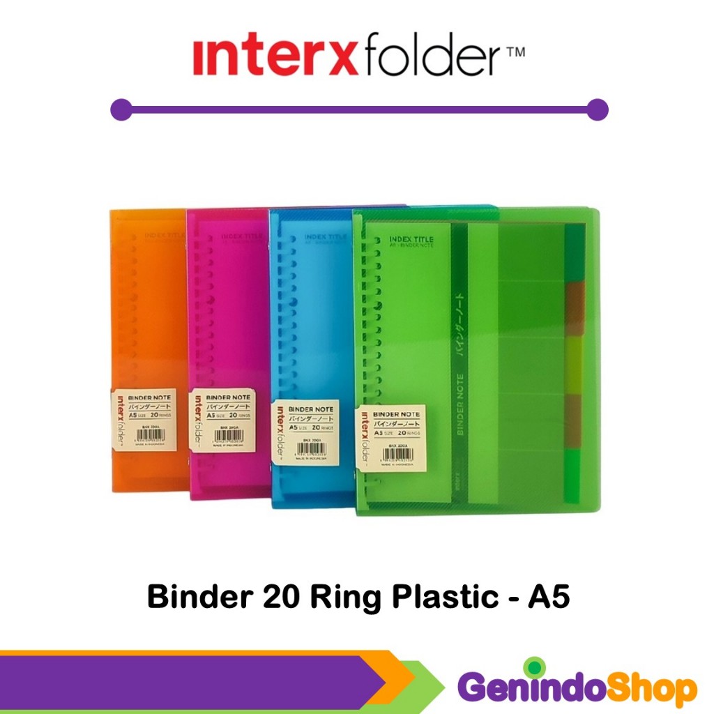 

Binder Note A5 Simply Transparan Interxfolder