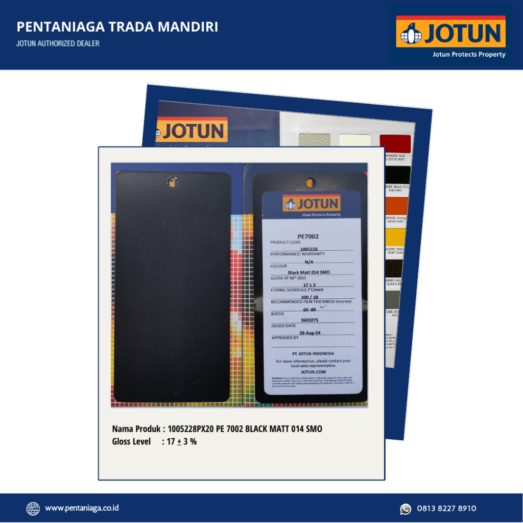 JOTUN POWDER 1005228PX20 PE 7002 BLACK MATT 014 SMO