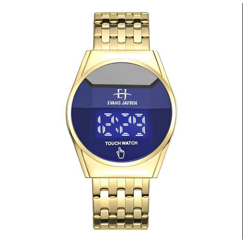 Evans Jayden 9954 Jam Tangan Digital TouchScreen Rantai Stainless Water Resistant