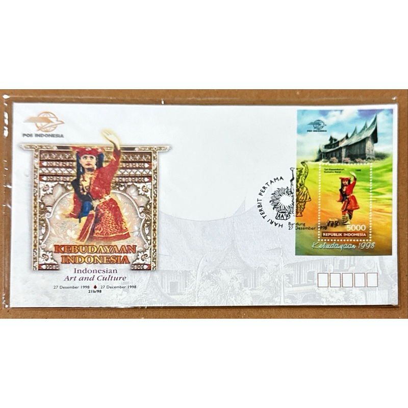 

(PRANGKO INDONESIA 1998 SHP SS TARIAN DAERAH SERI - 7 MINT.