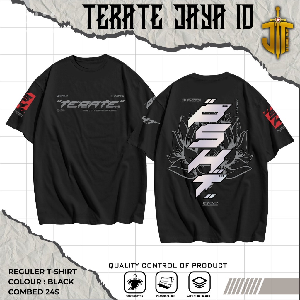 KAOS PSHT MENYALA DALAM GELAP KOMBINASI TERABARU | TERATEJAYAID