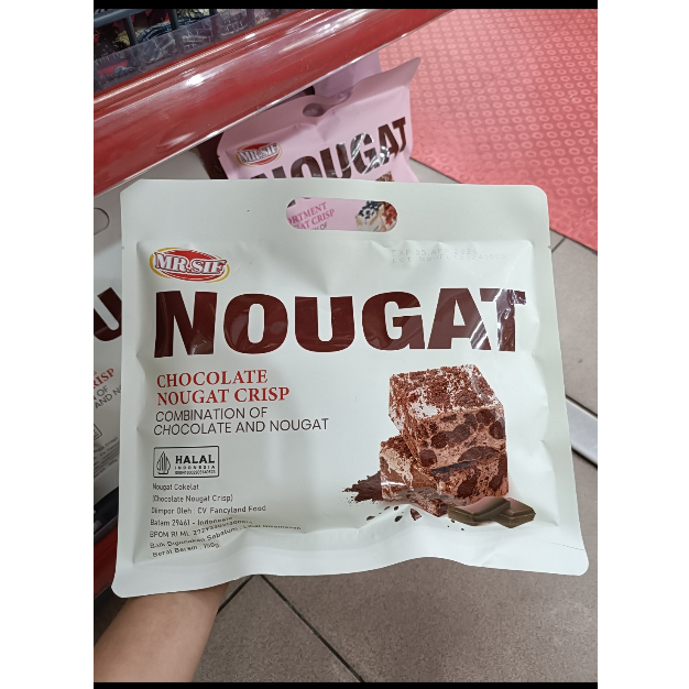 

MR.SIF Nougat crisp 150gr chocolate / cookies and cream / strawberry