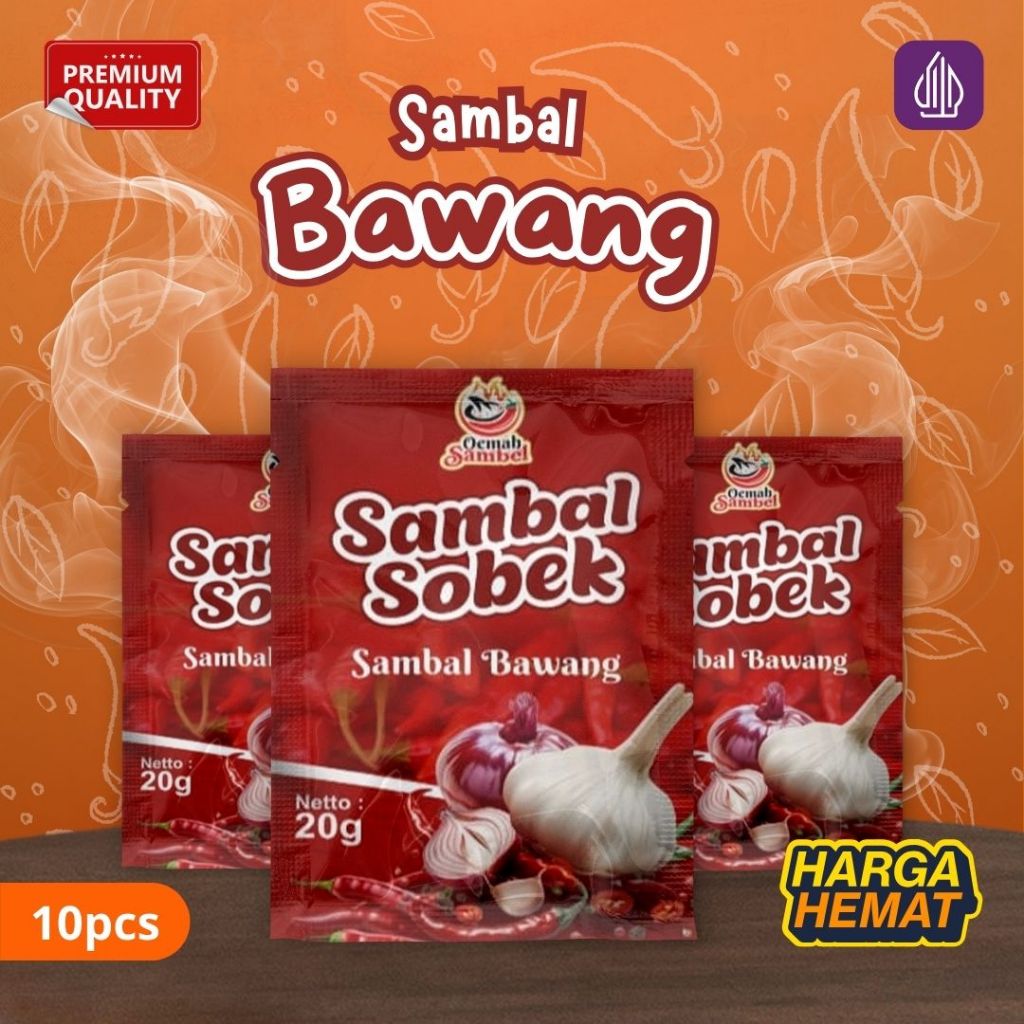 

Sambal Sobek - Paket Sambal Sachet Bawang Kemasan Praktis (10pcs)