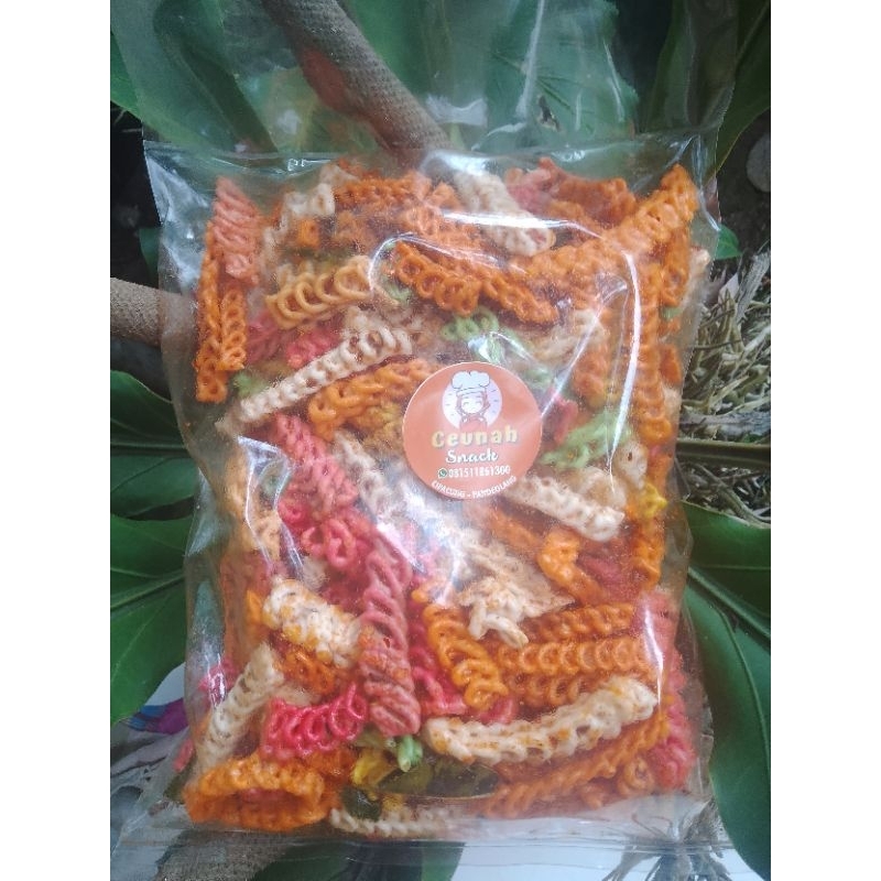 

kerupuk tantai pedas 500gram