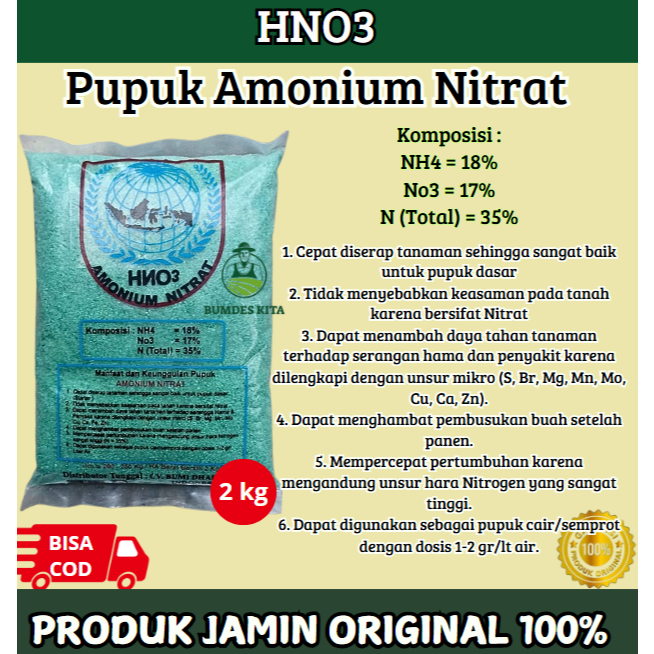 HNO3 PUPUK AMONIUM NITRAT 2KG