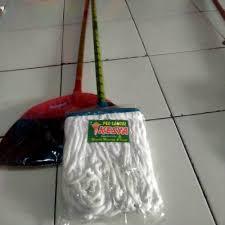 sepaket sapu ijuk dan pel lantai