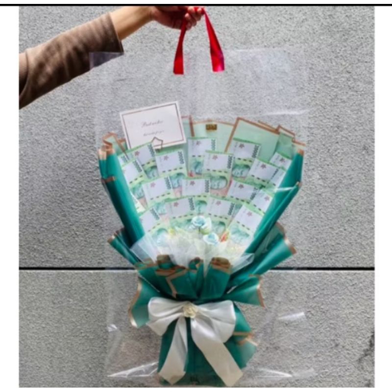 

PLASTIK BUKET BUNGA / TOTE BAG BUNGA BENING / TAS TRANSPARAN