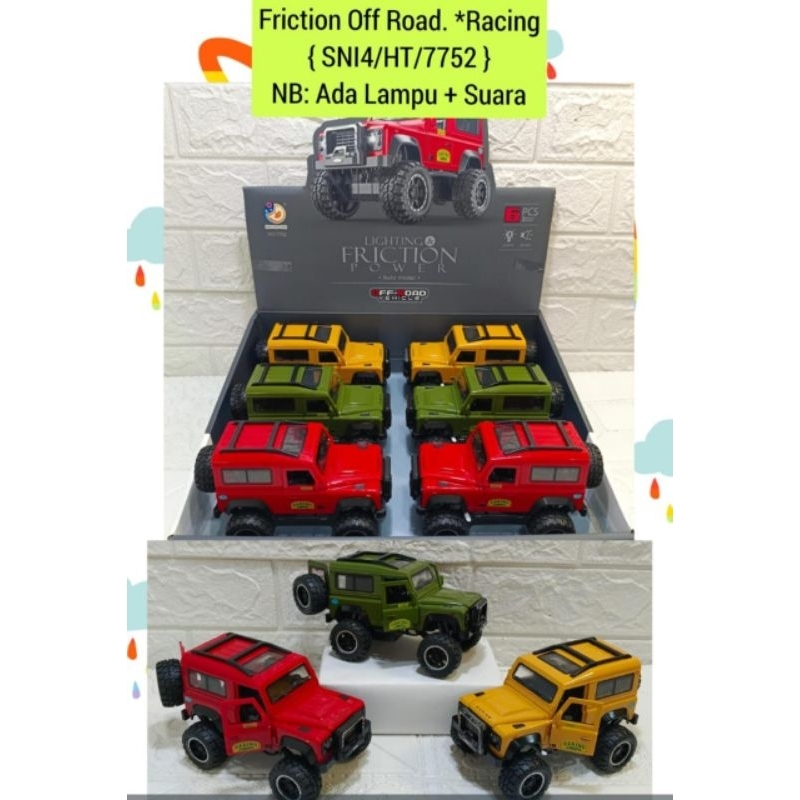 Mainan Mobil Offroad Racing Lampu Suara