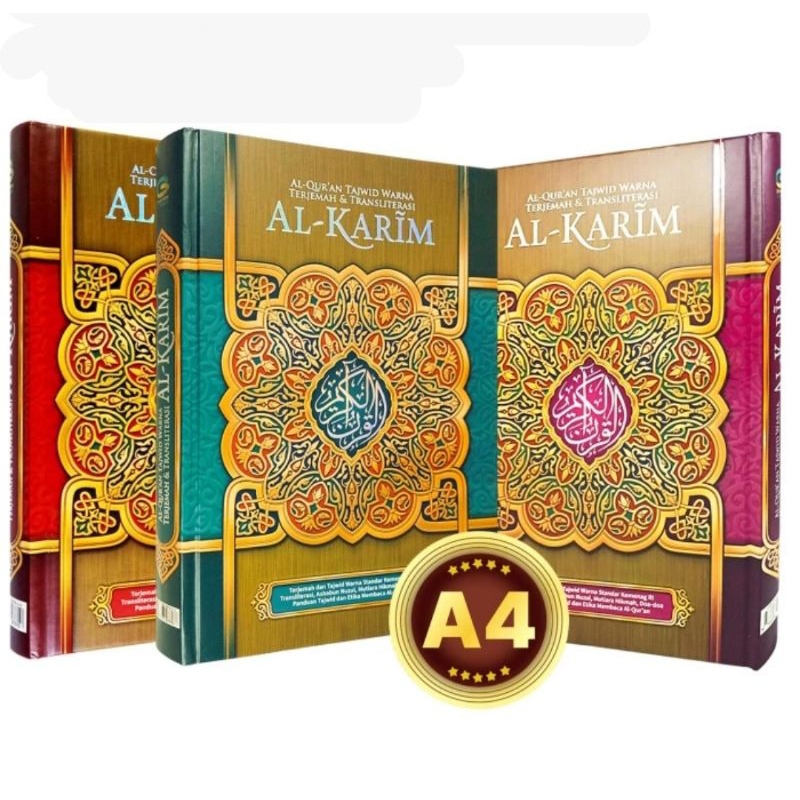 Al-Quran Al-Karim A4 HC Terjemah Tajwid Warna
