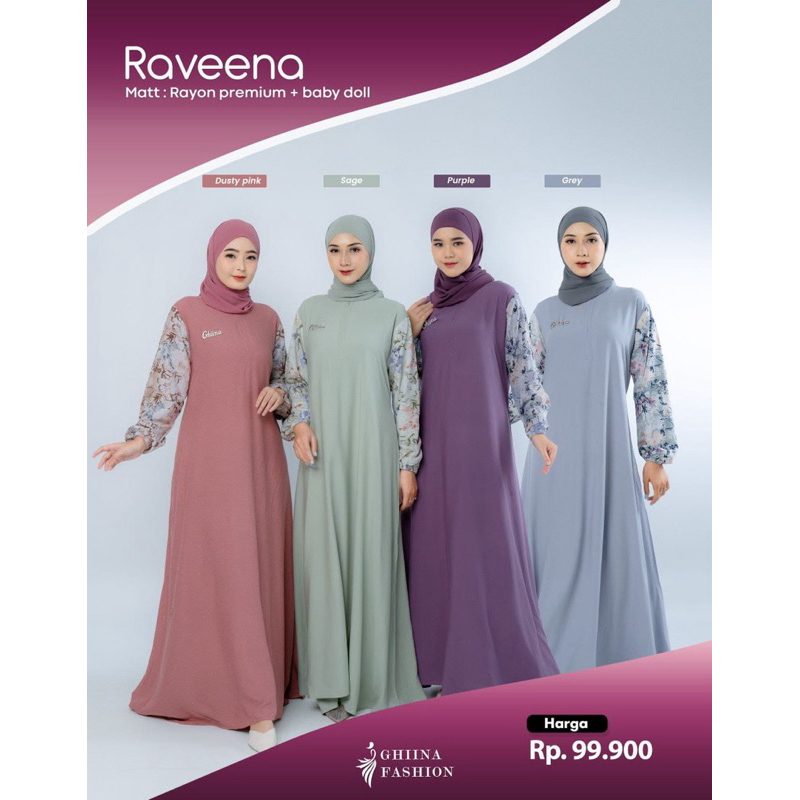 Ghiina Fashion - Dress / Gamis / Raveena Dress Ghiina Fashion