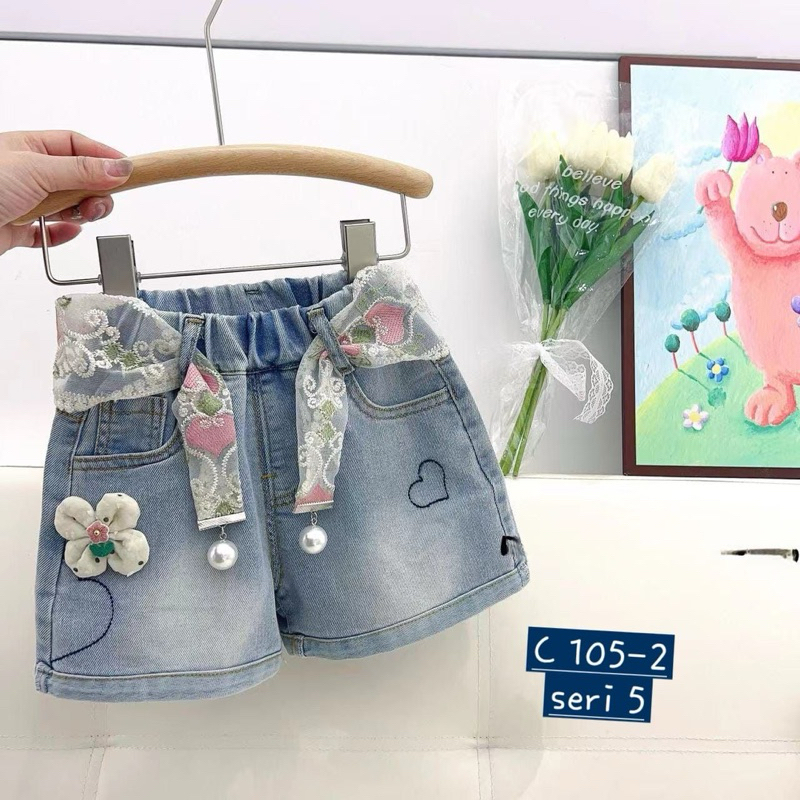 hotpants import anak cewek bahan jeans