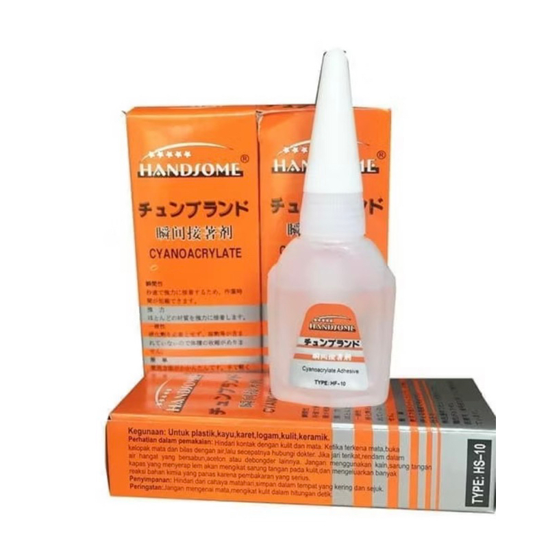 LEM KOREA SUPER KUAT TETES CAIR HANDSOME / LEM KAYU AKRILIK BESI