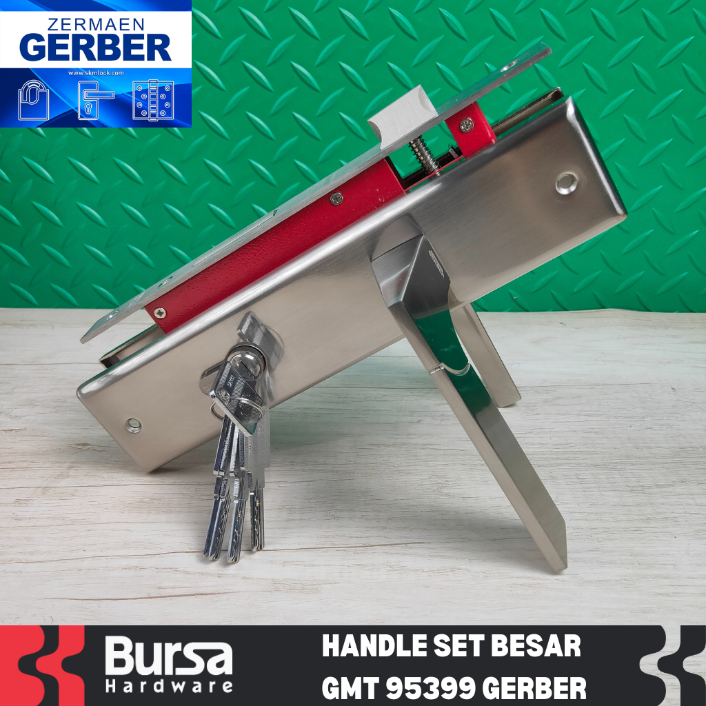 Handle Kunci Pintu Rumah Set Komplit Gagang Besar Gerber GMT 95399