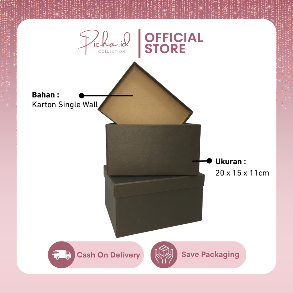 

GIFT BOX/ HARD BOX/ BOX HAMPERS/ HARD BOX SMALL/ KOTAK KADO 20X15X11