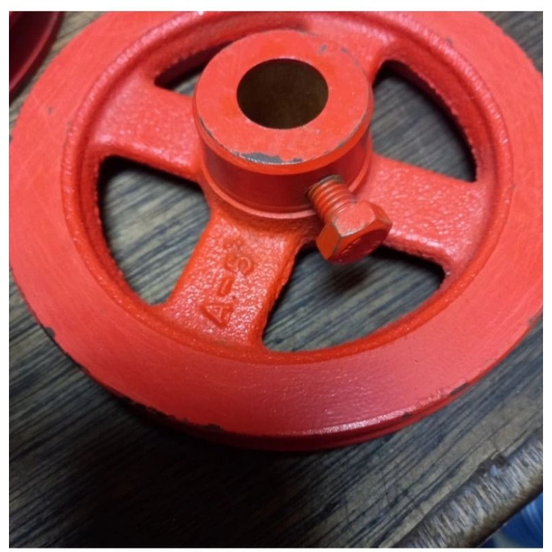 Pulley pully A1 5" inch as 19 mm puli besi cor