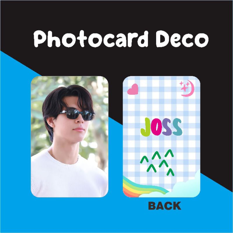 photocard deco joss wayar laminasi glossy