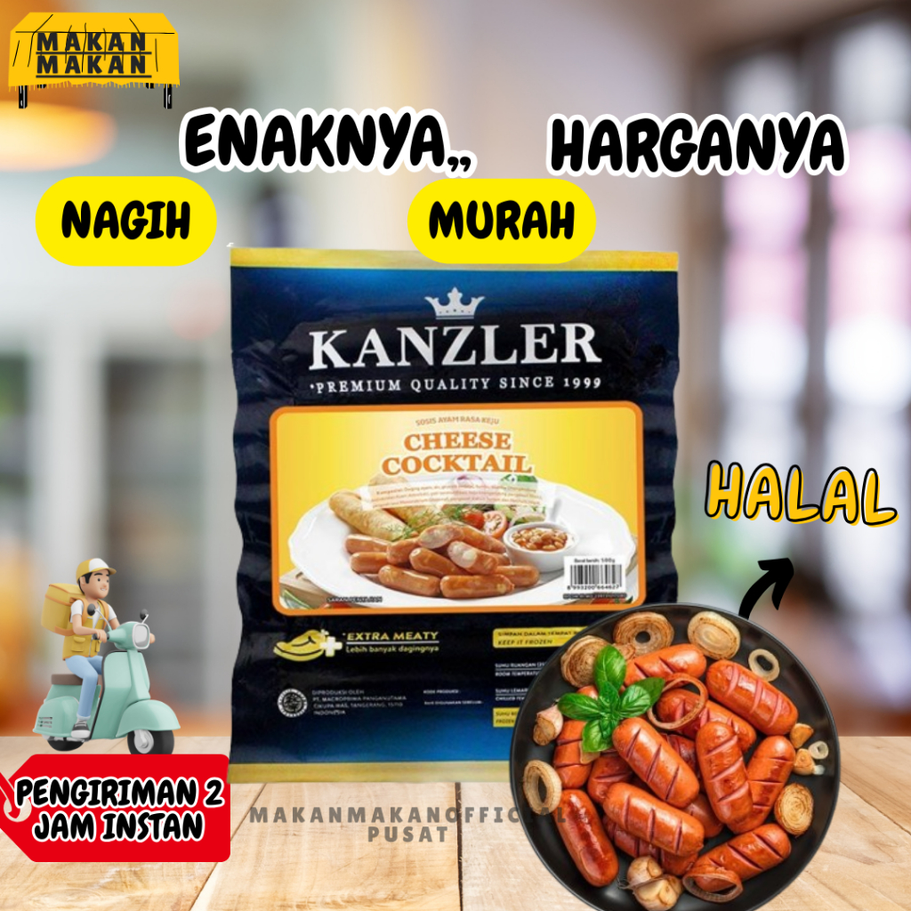 

KANZLER Sosis Cheese Cocktail 500 gr Cheese Cocktail
