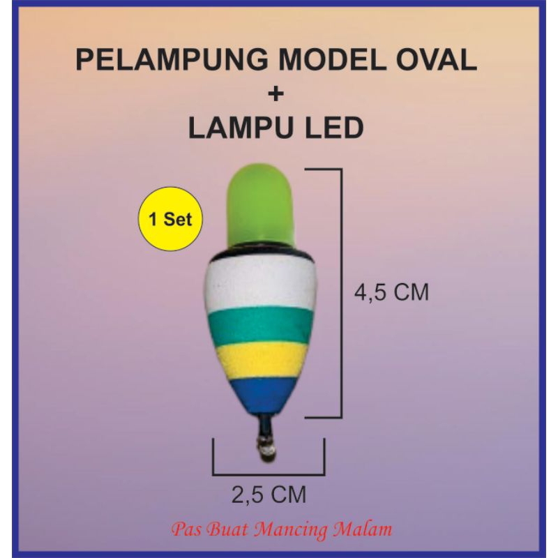 PELAMPUNG-MODELOVAL-KAMBANGAN-KUMBUL-STARLET-LAMPU-LED-MANCING-MALAM
