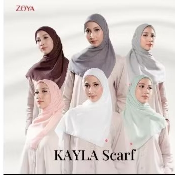KERUDUNG | HIJAB SEGI EMPAT | ZOYA KAYLA SCRAF - kerudung segi empat polos ukuran 110 × 110 Wanita M