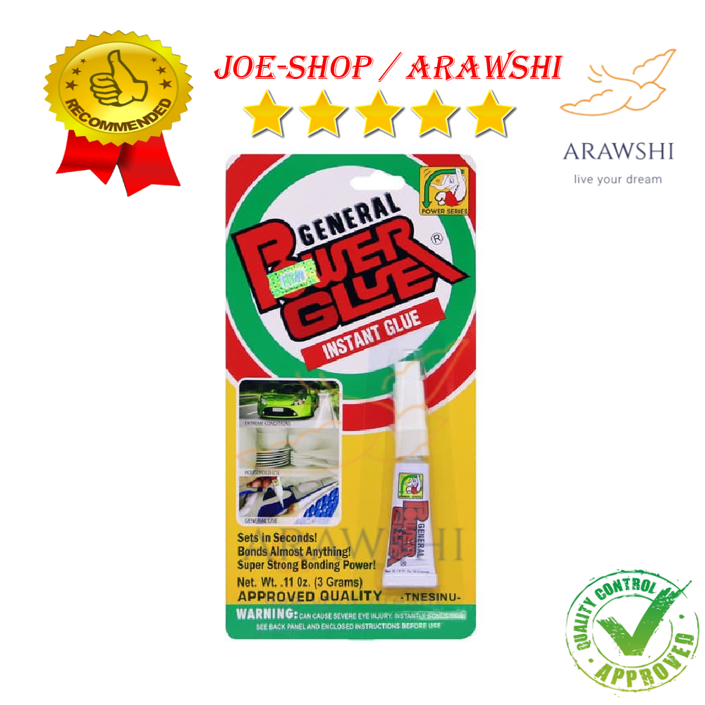 

Power Glue General 3gr - Lem Super Kuat Multi Fungsi untuk Segala Jenis Material