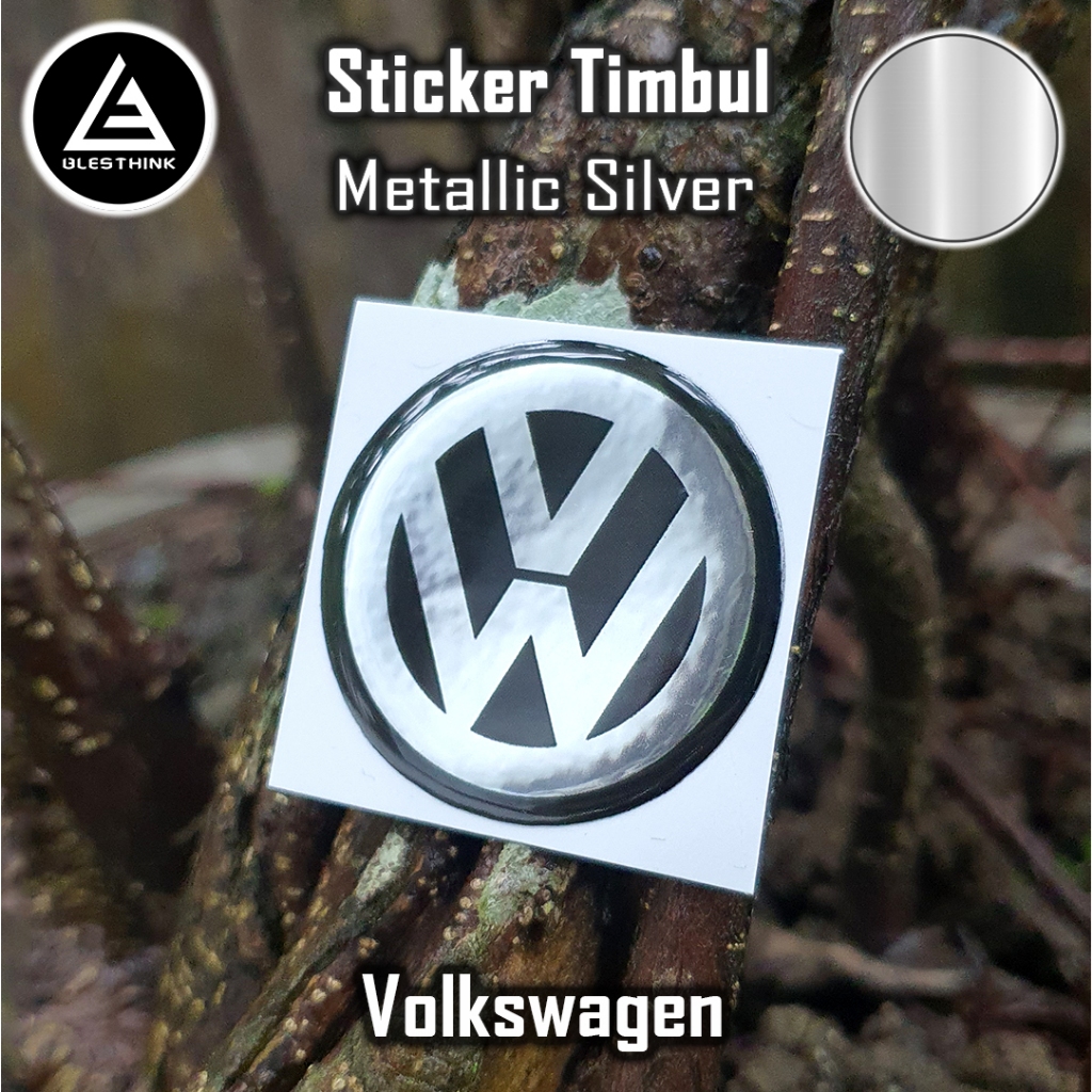 Stiker Timbul Emblem Logo Volkswagen VW