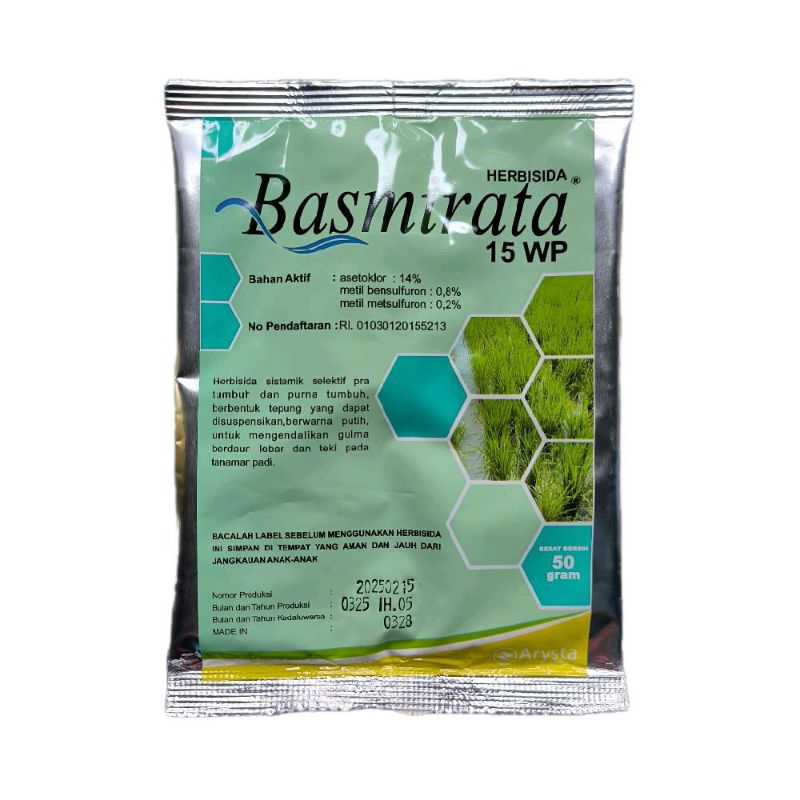 Herbisida Basmirata 15 WP Obat Rumput Sawah 50gr