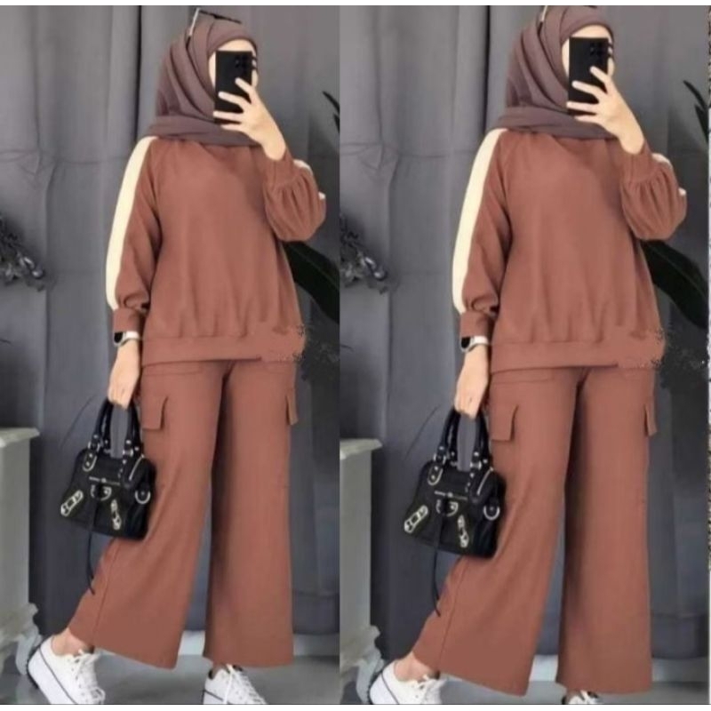 Setelan cargo wanita Remaja Dewasa