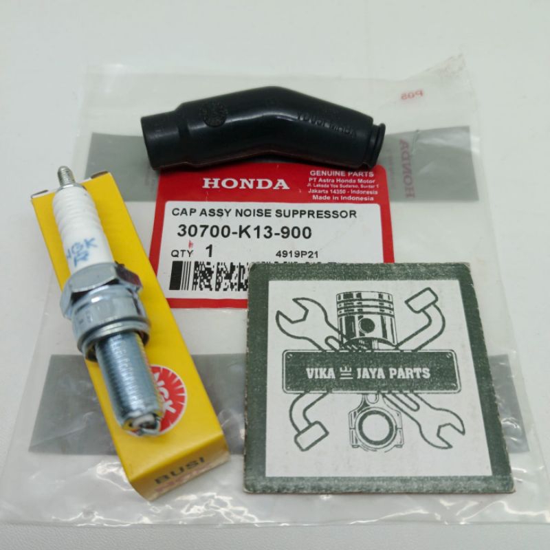 TUTUP BUSI KPP + BUSI NGK CANGKLONG HONDA MEGAPRO NEW GL PRO VERZA ORI