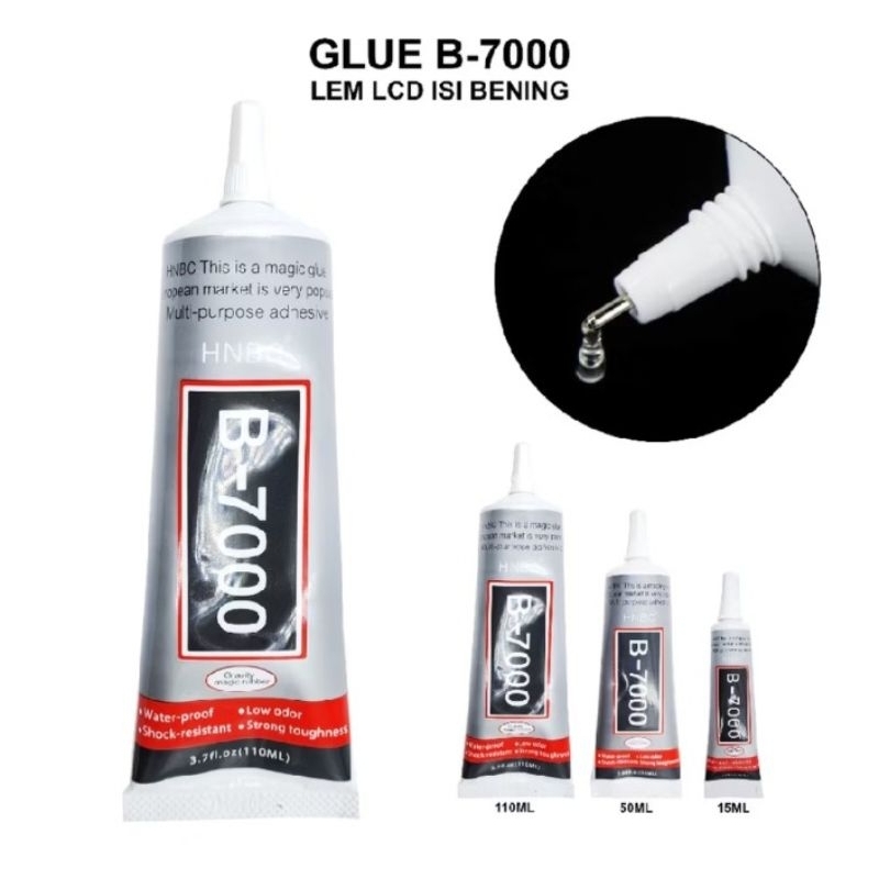 

LEM LCD, LEM BACKDOR LEM SERBAGUNA BENING B7000 15ML, 50ML, 110ML
