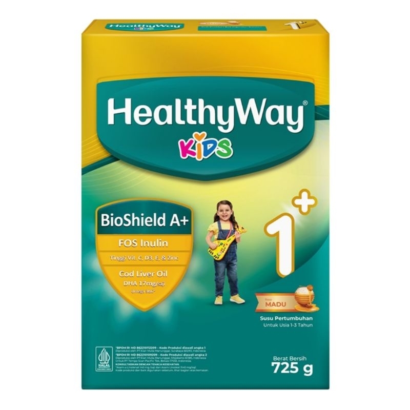 

PROMO Healthyway 1+ (EXP 2026) Susu Bubuk Pertumbuhan Anak 1-3 Tahun Madu 725 gram