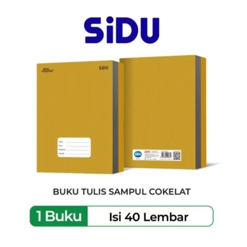 

NYBEBY26 BUKU TULIS SIDU 40 LEMBAR SAMPUL COKLAT ISI PCS/PACK