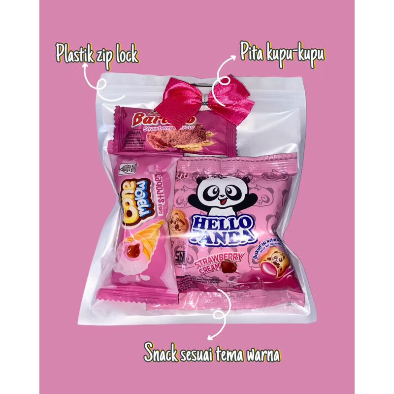 

Mini Gift Snack Tema Pink / Mini Hampers / MIni Gift Ultah / Souvenir