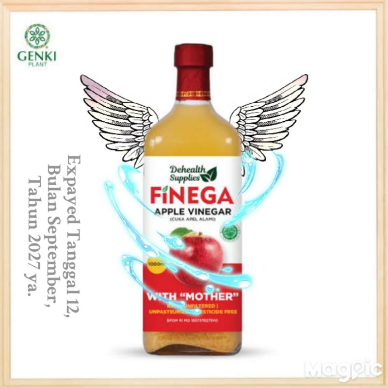 

Finega Apple Vinegar Rasa Cuka Apel Alami Dengan Kemasan 1 Liter