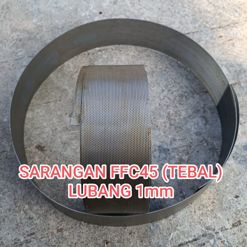 ffc45 lubang 1mm TEBAL sarangan selep diskmill ffc45 lubang 1mm saringan giling kopi beras jagung se