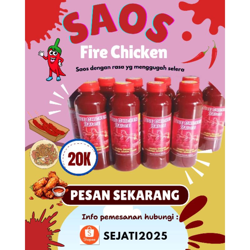 Saos bbq LV 2 ala richeese | sambal pedas | saos pedas hot lava 300 ml