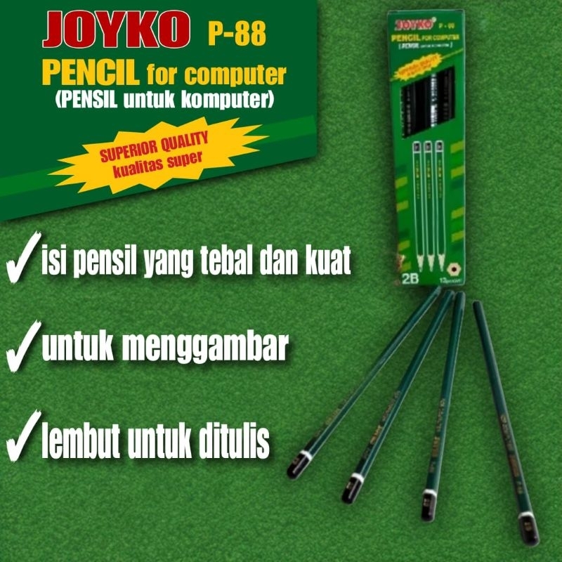 

PENSIL KOMPUTER 2B JOYKO P-88 (Isi 12 Pc)